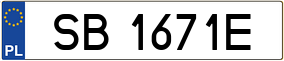 Trailer License Plate
